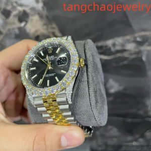 VVS Moissanite Rolex Datejust 41mm (Black)