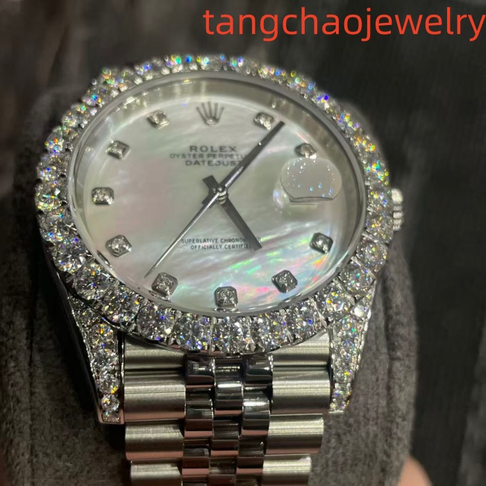 VVS Moissanite Rolex Datejust 41mm